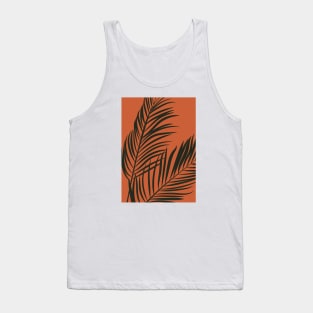 Minimalist Palm Tree Leaf Illustration Tank Top